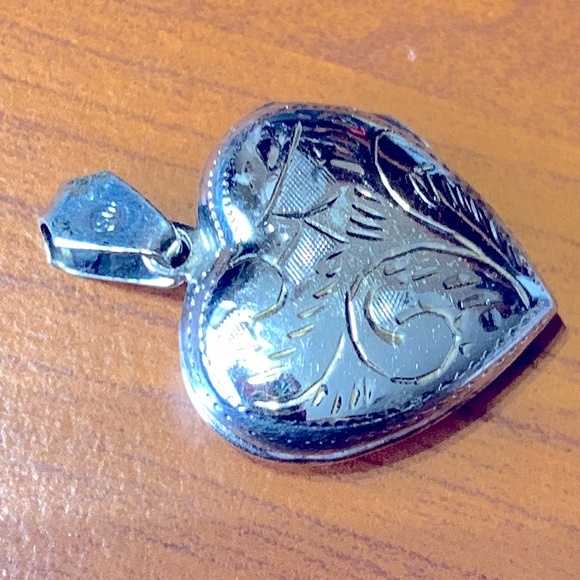 💝Vintage Silver 925 Heart Locket Pendant - Picture 4 of 4
